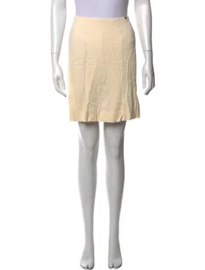 Pre-owned Chanel Vintage Mini Skirt In Neutrals