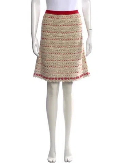 Pre-owned Chanel Vintage Mini Skirt In Neutrals