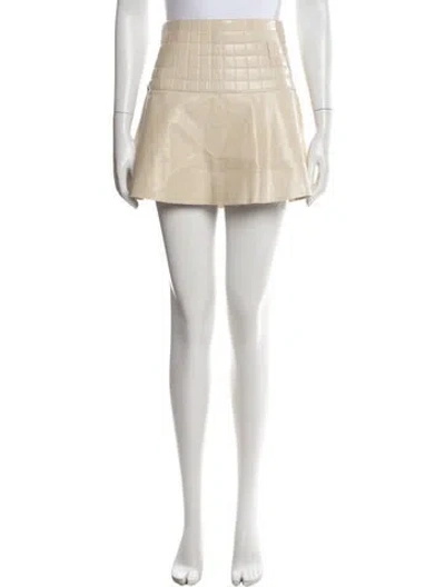Pre-owned Chanel Vintage Mini Skirt In Neutrals