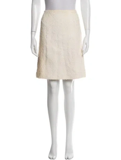 Pre-owned Chanel Vintage Mini Skirt In Neutrals