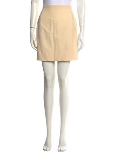 Pre-owned Chanel Vintage Mini Skirt In Neutrals