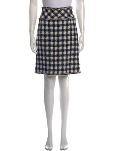 Pre-owned Chanel Vintage Mini Skirt In Neutrals