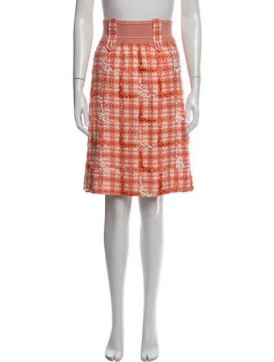 Pre-owned Chanel Vintage Mini Skirt In Orange