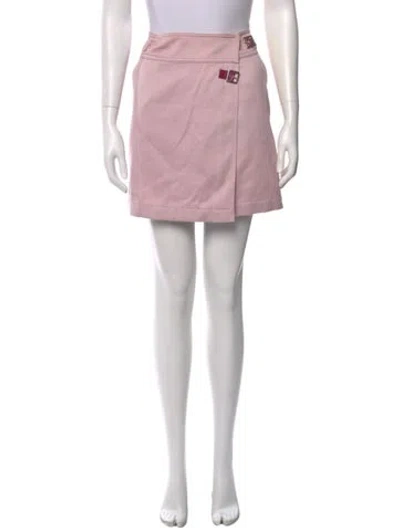 Pre-owned Chanel Vintage Mini Skirt In Pink
