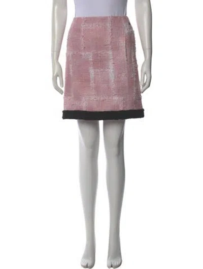 Pre-owned Chanel Vintage Mini Skirt In Pink