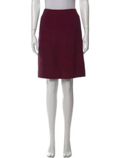 Pre-owned Chanel Vintage Mini Skirt In Red