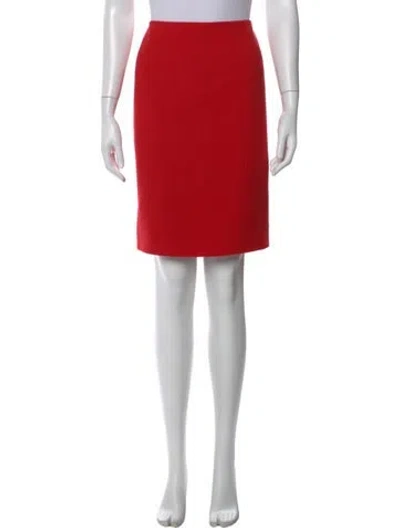 Pre-owned Chanel Vintage Mini Skirt In Red