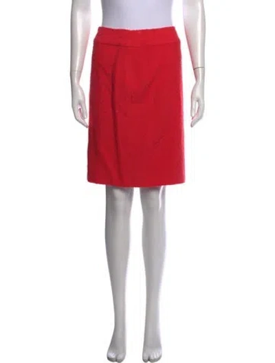 Pre-owned Chanel Vintage Mini Skirt In Red