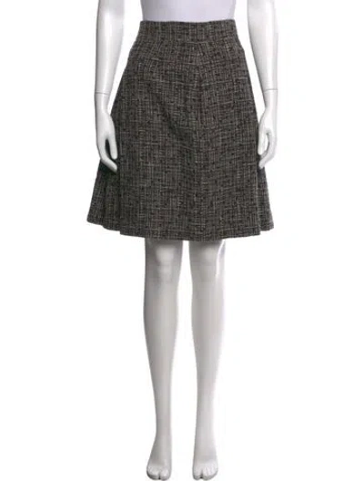 Pre-owned Chanel Vintage Mini Skirt W/ Tags In Brown