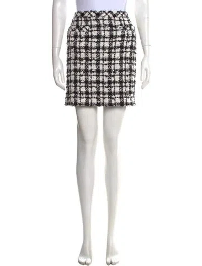 Pre-owned Chanel Vintage Mini Skirt In White