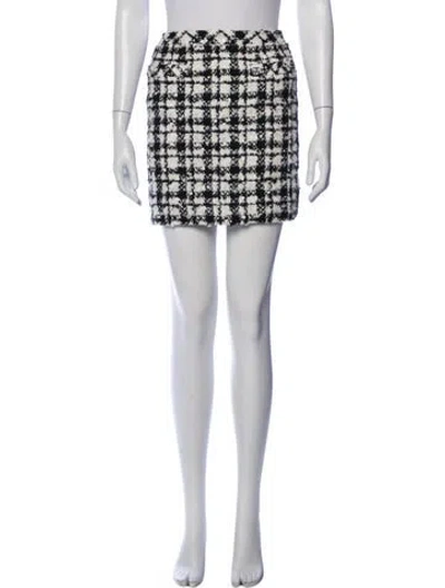Pre-owned Chanel Vintage Mini Skirt In White