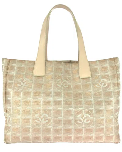 Pre-owned Chanel Vintage Nylon/leather Tote Bag (authentic Pre-loved)