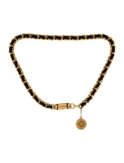 Pre-owned Chanel Vintage Rue Cambon Cc Chain-link Waist Belt In Multi