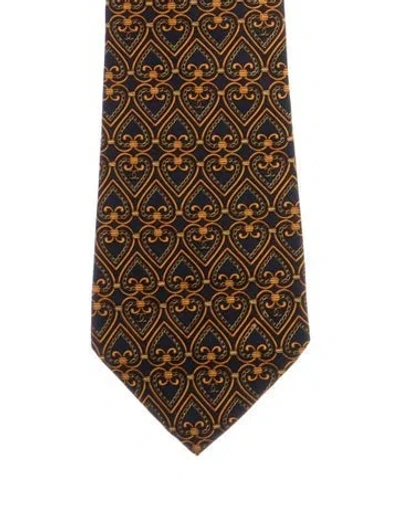 Pre-owned Chanel Vintage Silk Cc Scarf In Black