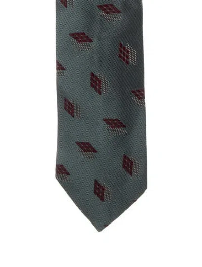 Pre-owned Chanel Vintage Silk Necktie In Green