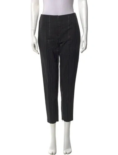 Pre-owned Chanel Vintage Skinny Leg Pants In Black