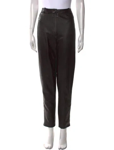 Pre-owned Chanel Vintage Skinny Leg Pants In Black
