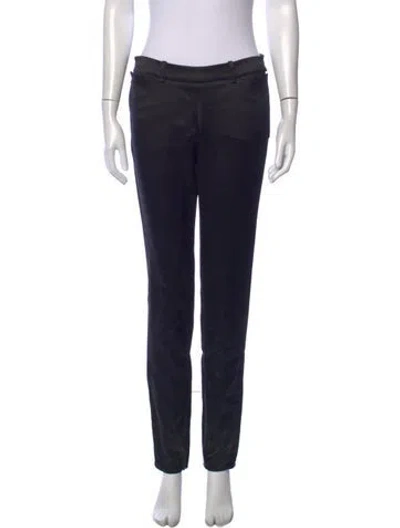 Pre-owned Chanel Vintage Skinny Leg Pants In Black