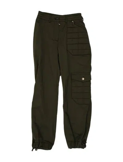 Pre-owned Chanel Vintage Skinny Leg Pants In Green