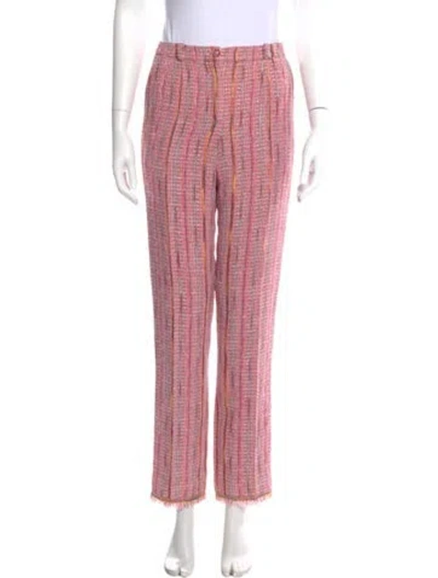 Pre-owned Chanel Vintage Skinny Leg Pants In Pink