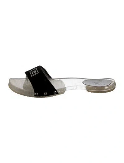 Pre-owned Chanel Vintage Sport Slides In Multi
