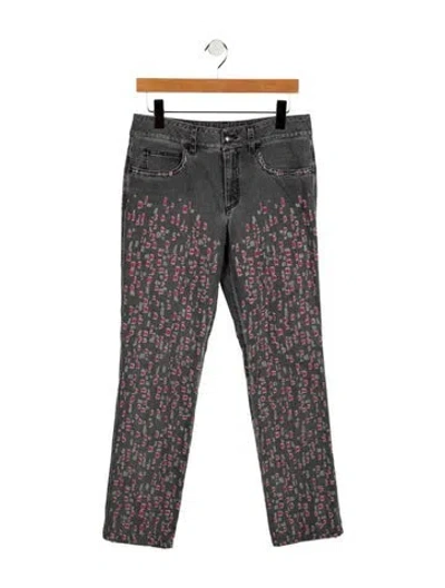 Pre-owned Chanel Vintage Straight Leg Jeans In Multi