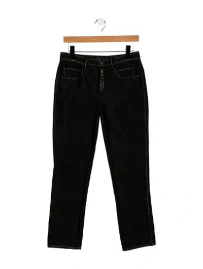 Pre-owned Chanel Vintage Straight Leg Jeans In Multi