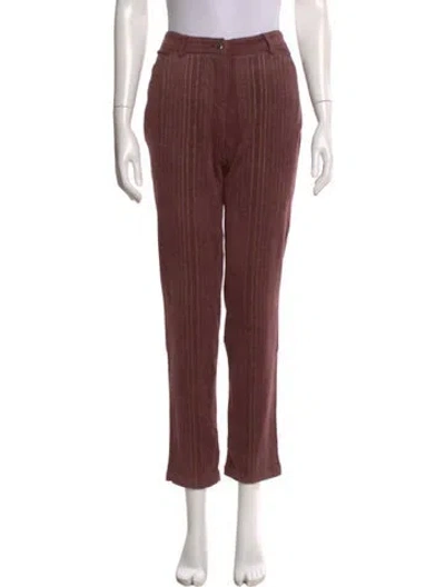 Pre-owned Chanel Vintage Straight Leg Pants