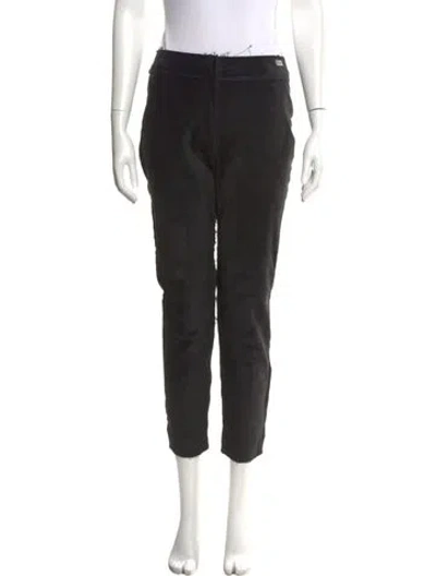 Pre-owned Chanel Vintage Straight Leg Pants In Black