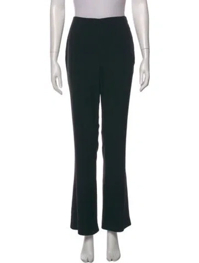 Pre-owned Chanel Vintage Straight Leg Pants In Black
