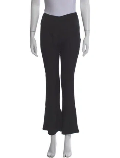 Pre-owned Chanel Vintage Straight Leg Pants In Black