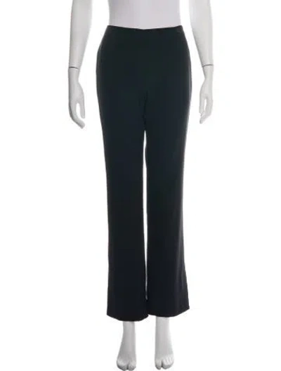 Pre-owned Chanel Vintage Straight Leg Pants In Black