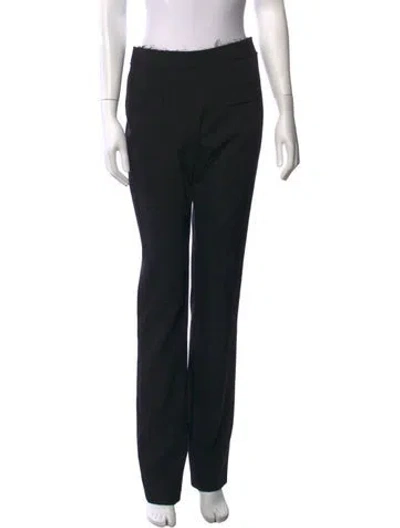 Pre-owned Chanel Vintage Straight Leg Pants In Black