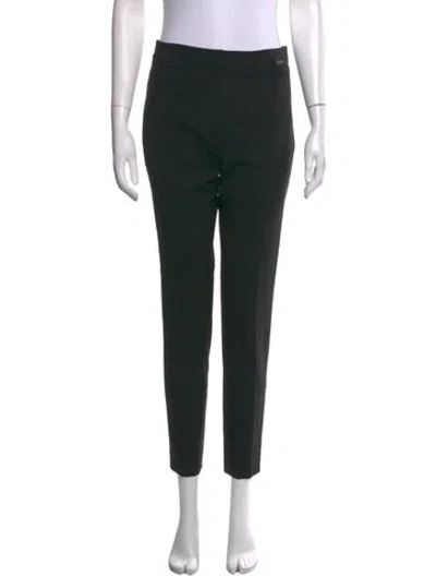 Pre-owned Chanel Vintage Straight Leg Pants In Black