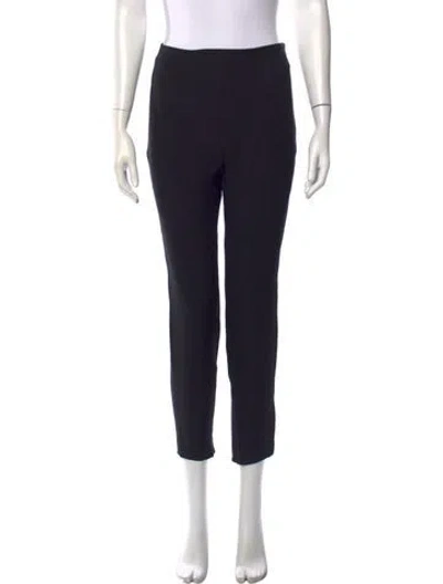 Pre-owned Chanel Vintage Straight Leg Pants In Black