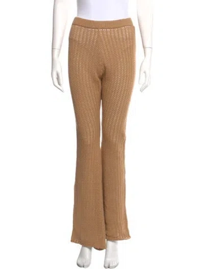 Pre-owned Chanel Vintage Straight Leg Pants In Blue