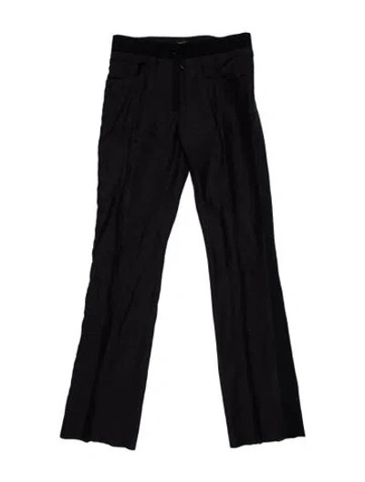 Pre-owned Chanel Vintage Straight Leg Pants In Blue
