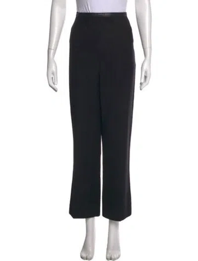 Pre-owned Chanel Vintage Straight Leg Pants In Blue