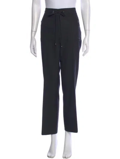 Pre-owned Chanel Vintage Straight Leg Pants In Gray