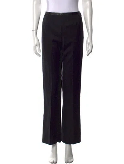 Pre-owned Chanel Vintage Straight Leg Pants In Gray