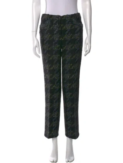 Pre-owned Chanel Vintage Straight Leg Pants In Multi