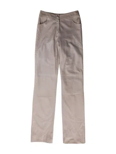 Pre-owned Chanel Vintage Straight Leg Pants In Neutral