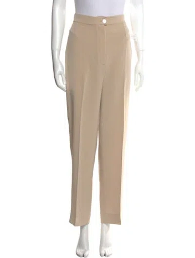 Pre-owned Chanel Vintage Straight Leg Pants In Neutral