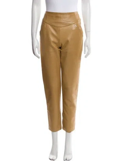 Pre-owned Chanel Vintage Straight Leg Pants In Neutral