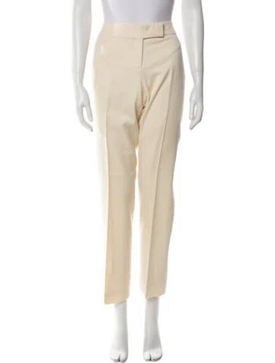 Pre-owned Chanel Vintage Straight Leg Pants In Neutral