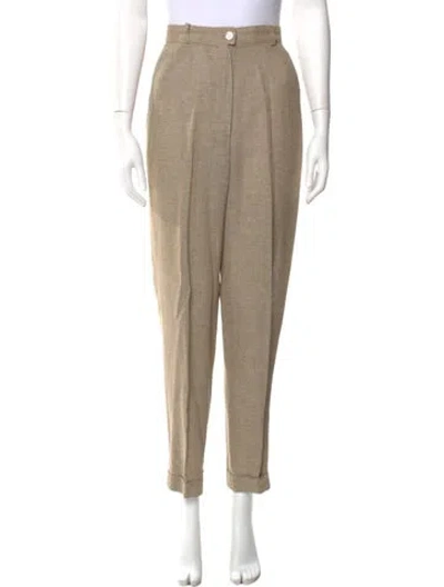 Pre-owned Chanel Vintage Straight Leg Pants In Neutral