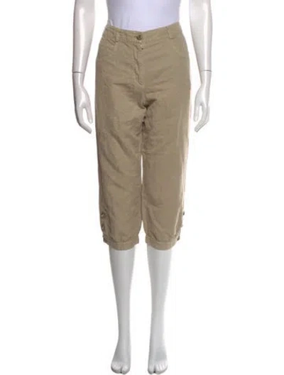 Pre-owned Chanel Vintage Straight Leg Pants In Neutral