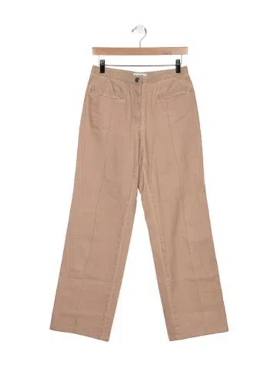 Pre-owned Chanel Vintage Straight Leg Pants In Neutral