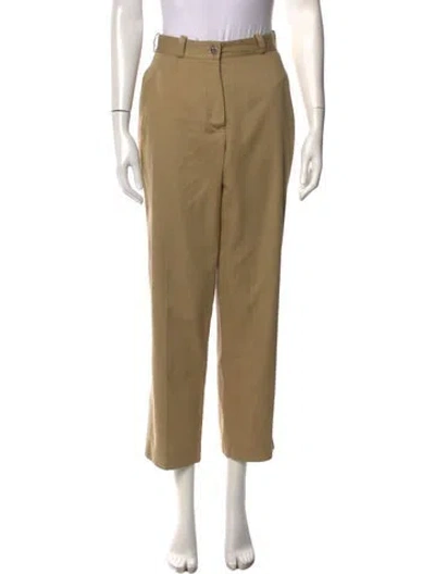 Pre-owned Chanel Vintage Straight Leg Pants In Neutral