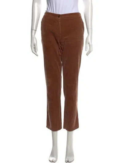 Pre-owned Chanel Vintage Straight Leg Pants In Neutral